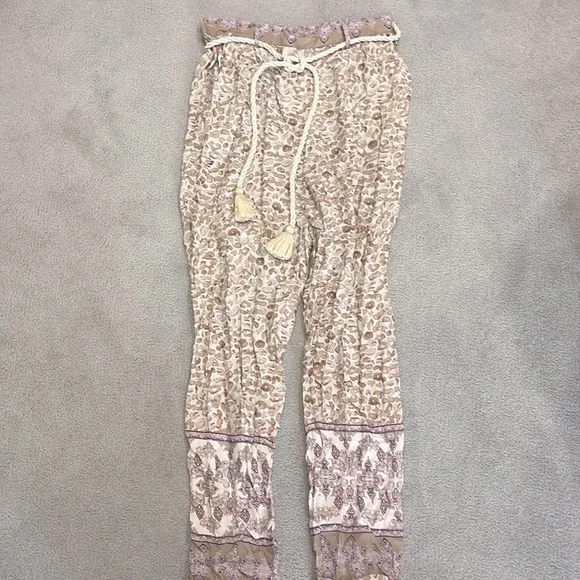 Anthropologie Ollari Tasseled Tapered Pants NWT - Picture 12 of 12